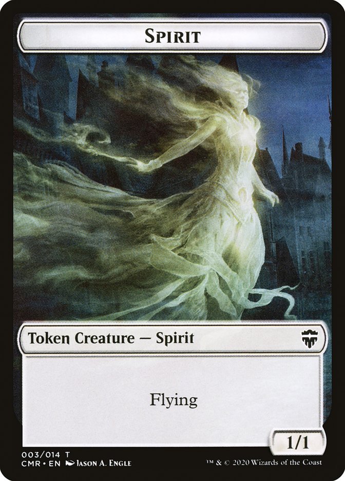 Angel // Spirit Double - Sided Token [Commander Legends Tokens] - Card Brawlers