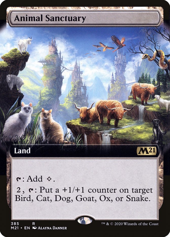Animal Sanctuary (Extended Art) [Core Set 2021] - Card Brawlers
