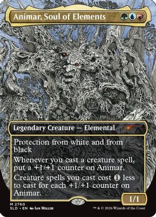 Animar, Soul of Elements (2760) (SLD-2760) - Secret Lair Drop Series Foil - Card Brawlers