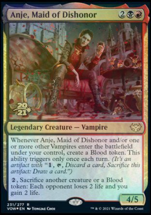 Anje, Maid of Dishonor [Innistrad: Crimson Vow Prerelease Promos] - Card Brawlers
