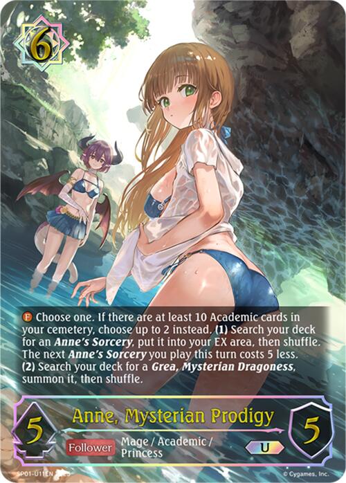 Anne, Mysterian Prodigy (U) (SP01 - U11EN) [Seaside Memories] - Card Brawlers