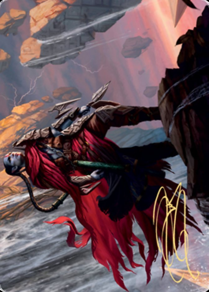 Anowon, the Ruin Thief Art Card (Gold - Stamped Signature) [Zendikar Rising Art Series] - Card Brawlers