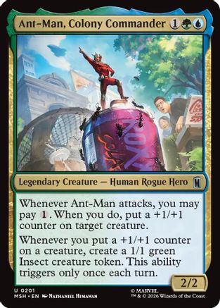Ant-Man, Colony Commander (MSH-201) - Marvel Super Heroes Foil - Card Brawlers