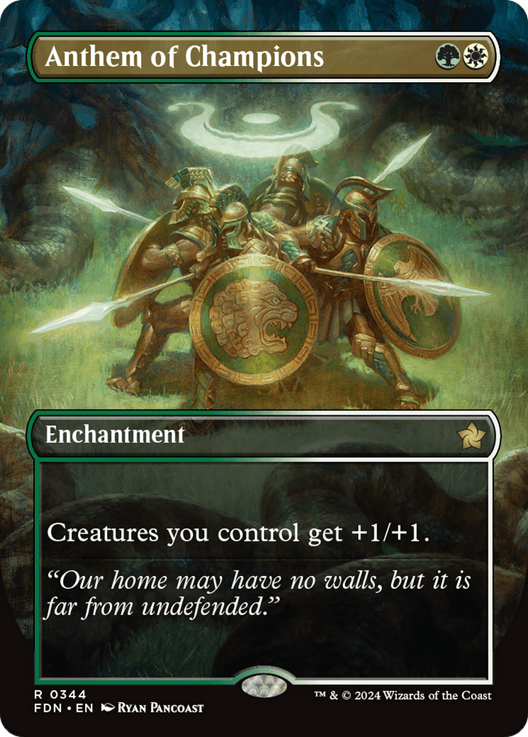 Anthem of Champions (Borderless) [Foundations] - Card Brawlers