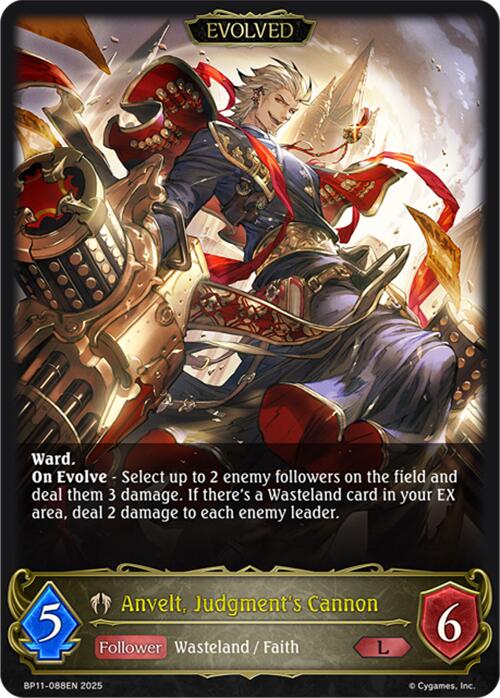 Anvelt, Judgment's Cannon (Evolved) (BP11 - 088EN) [Bullet of Fate] - Card Brawlers