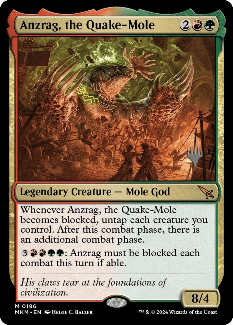 Anzrag, the Quake - Mole (Promo Pack) [Murders at Karlov Manor Promos] - Card Brawlers