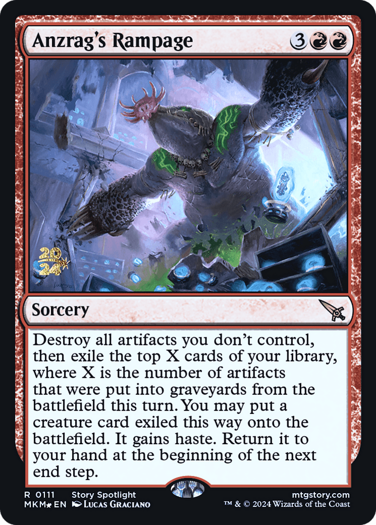 Anzrag's Rampage [Murders at Karlov Manor Prerelease Promos] - Card Brawlers