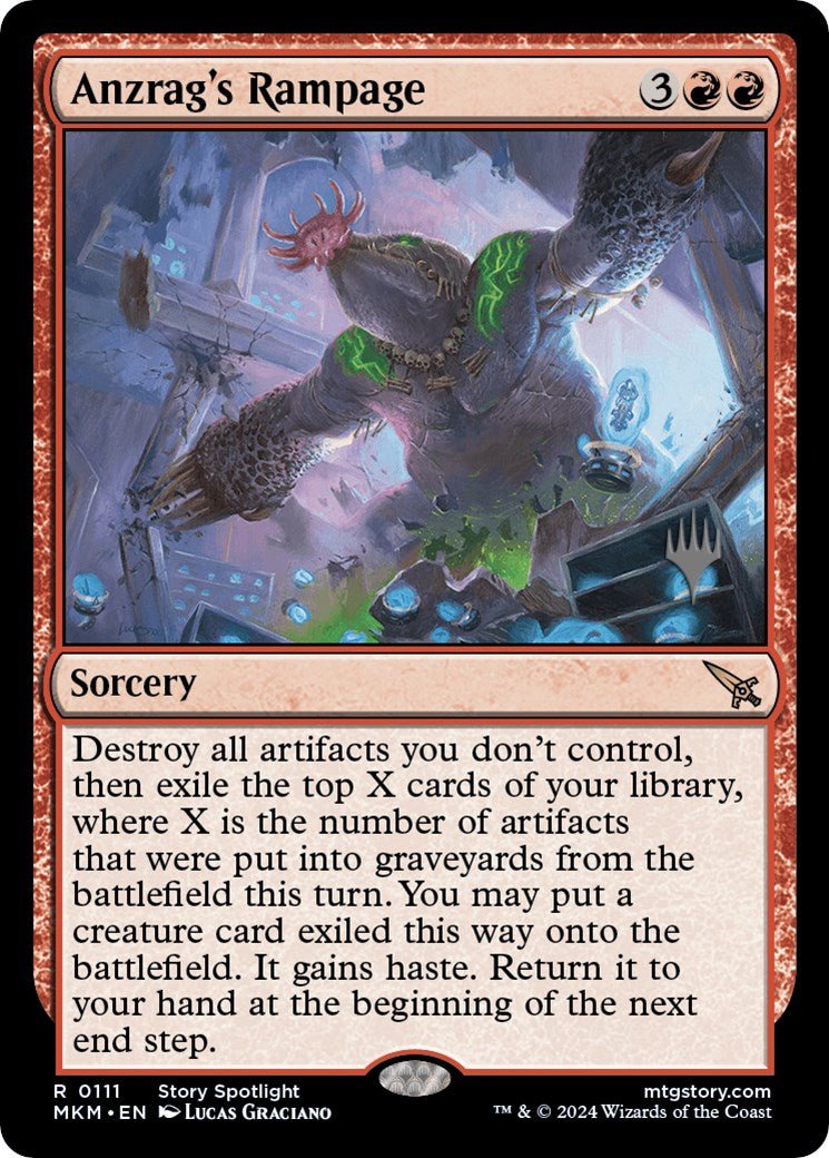 Anzrag's Rampage (Promo Pack) [Murders at Karlov Manor Promos] - Card Brawlers