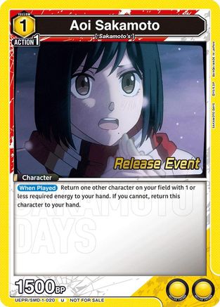 Aoi Sakamoto (020) (Release Event) (UE19BT/SMD-1-020) - UE19BT SAKAMOTO DAYS Release Event Cards - Card Brawlers