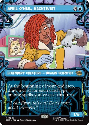 April O'Neil, Hacktivist (0227) (Showcase) (TMT-227) - Teenage Mutant Ninja Turtles - Card Brawlers
