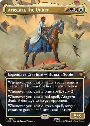 Aragorn, the Uniter (Borderless) (HOC-029) - The Hobbit: Eternal-Legal - Card Brawlers