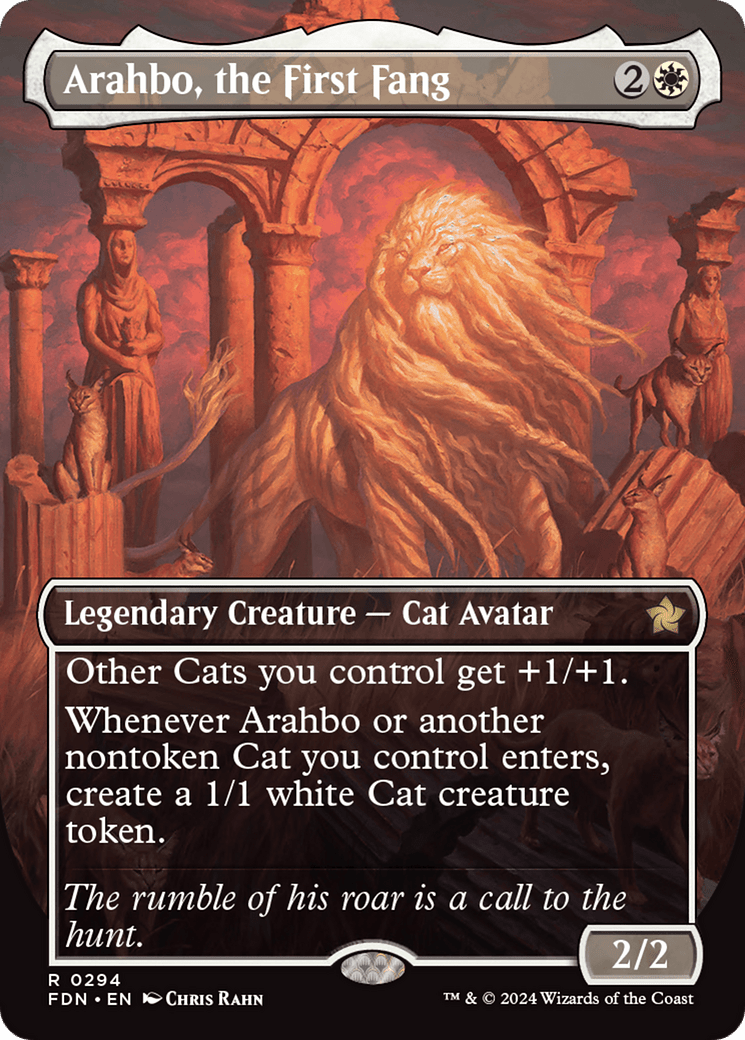 Arahbo, the First Fang (Borderless) [Foundations] - Card Brawlers