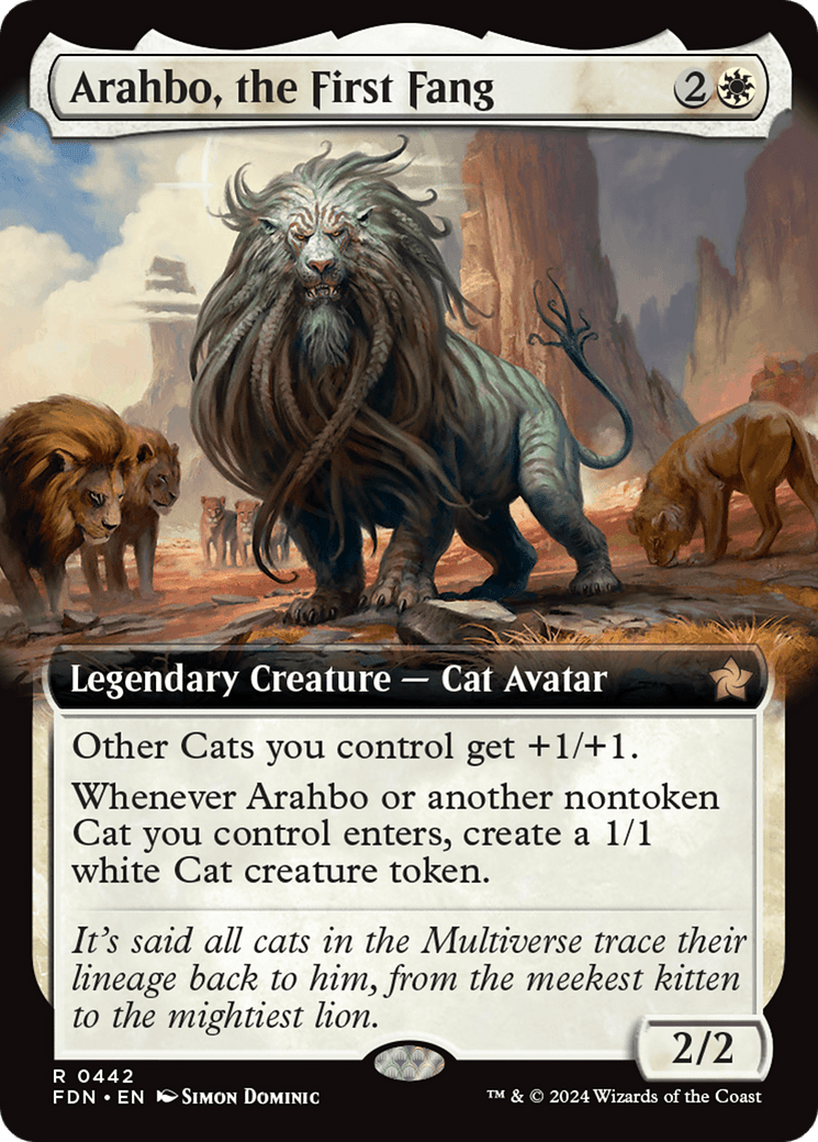Arahbo, the First Fang (Extended Art) [Foundations] - Card Brawlers