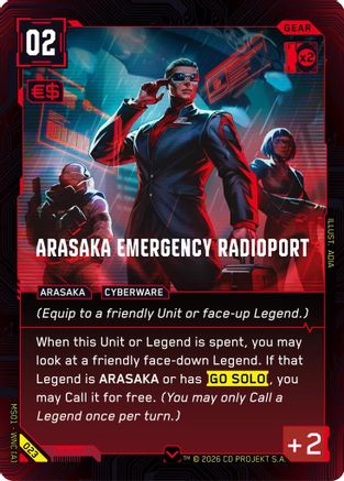 Arasaka Emergency Radioport (023) - Welcome to Night City Retail - Card Brawlers
