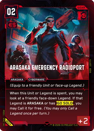Arasaka Emergency Radioport (B023) - Welcome to Night City Beta - Card Brawlers