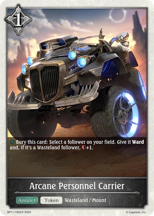 Arcane Personnel Carrier (BP11 - T05EN) [Bullet of Fate] - Card Brawlers