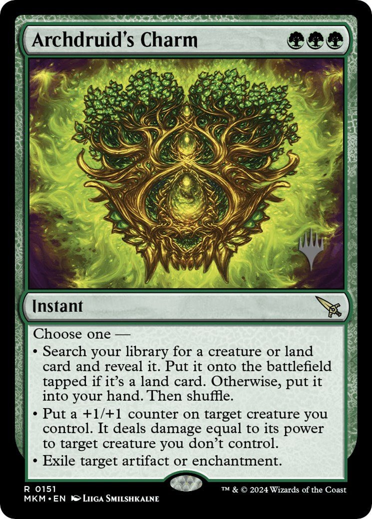 Archdruid's Charm (Promo Pack) [Murders at Karlov Manor Promos] - Card Brawlers