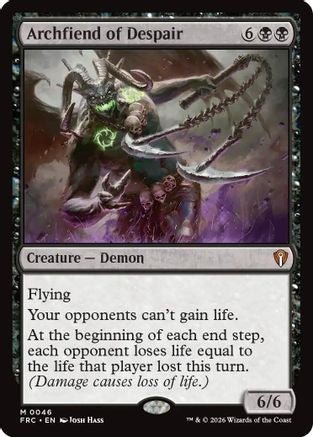 Archfiend of Despair (FRC-046) - Commander: Reality Fracture - Card Brawlers