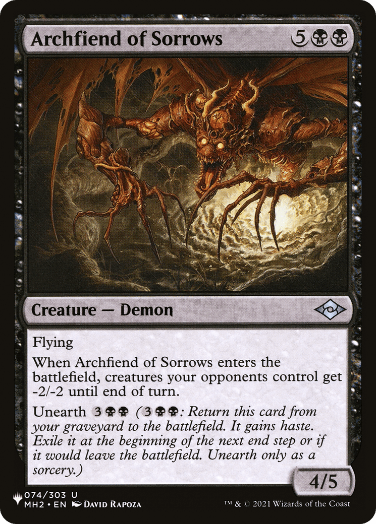 Archfiend of Sorrows [The List] - Card Brawlers