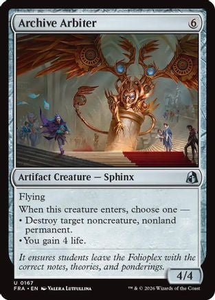 Archive Arbiter (FRA-167) - Reality Fracture Foil - Card Brawlers