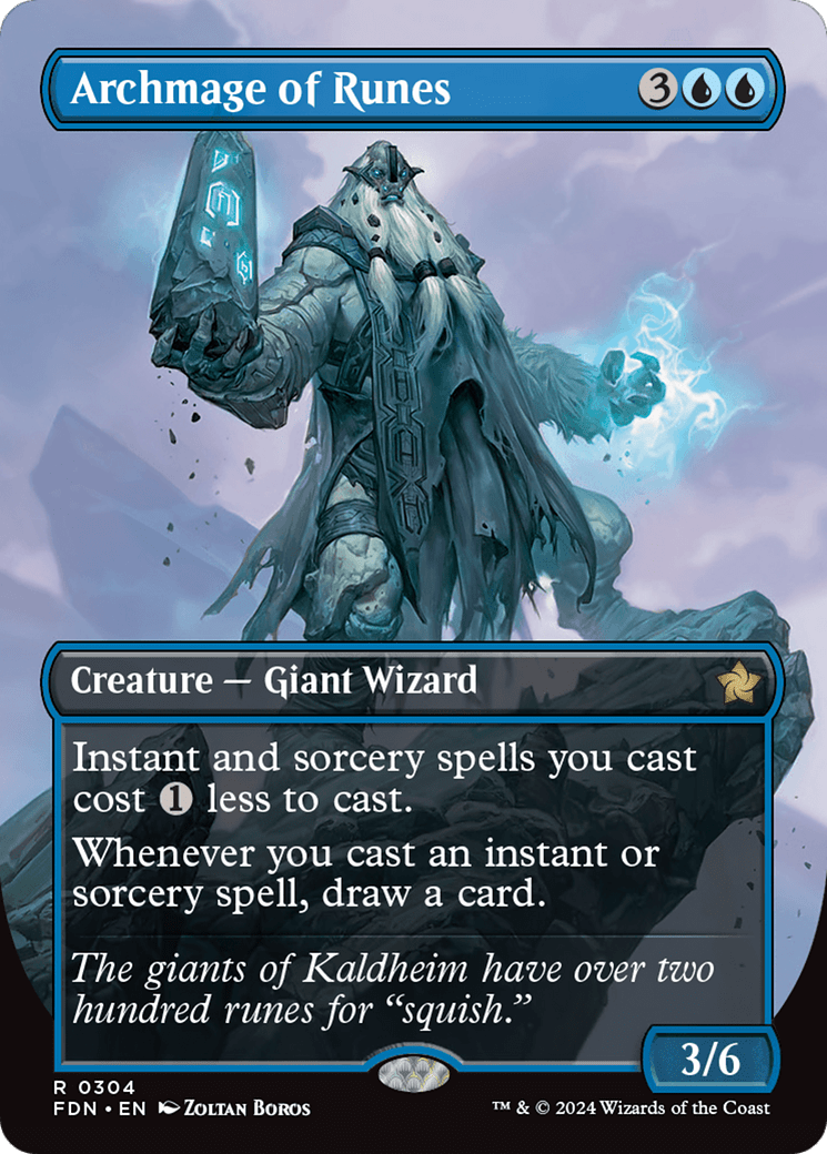 Archmage of Runes (Borderless) [Foundations] - Card Brawlers