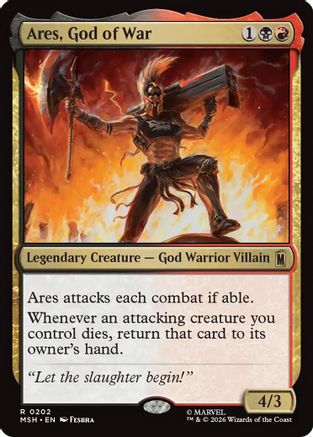 Ares, God of War (MSH-202) - Marvel Super Heroes - Card Brawlers