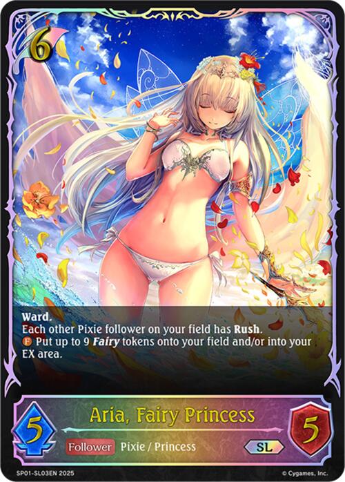 Aria, Fairy Princess (SL) (SP01 - SL03EN) [Seaside Memories] - Card Brawlers