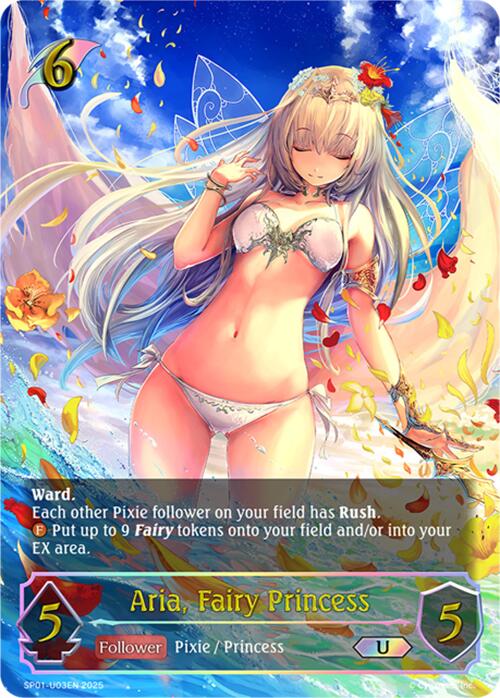 Aria, Fairy Princess (U) (SP01 - U03EN) [Seaside Memories] - Card Brawlers