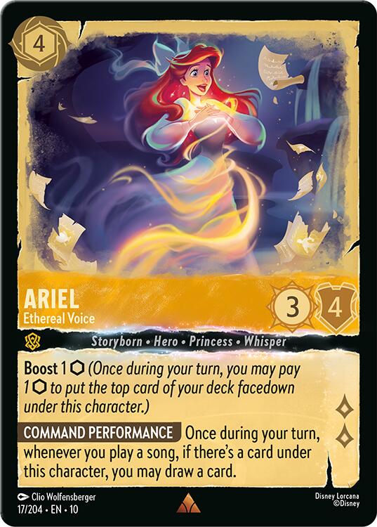 Ariel - Ethereal Voice (17/204) [Whispers in the Well] - Card Brawlers
