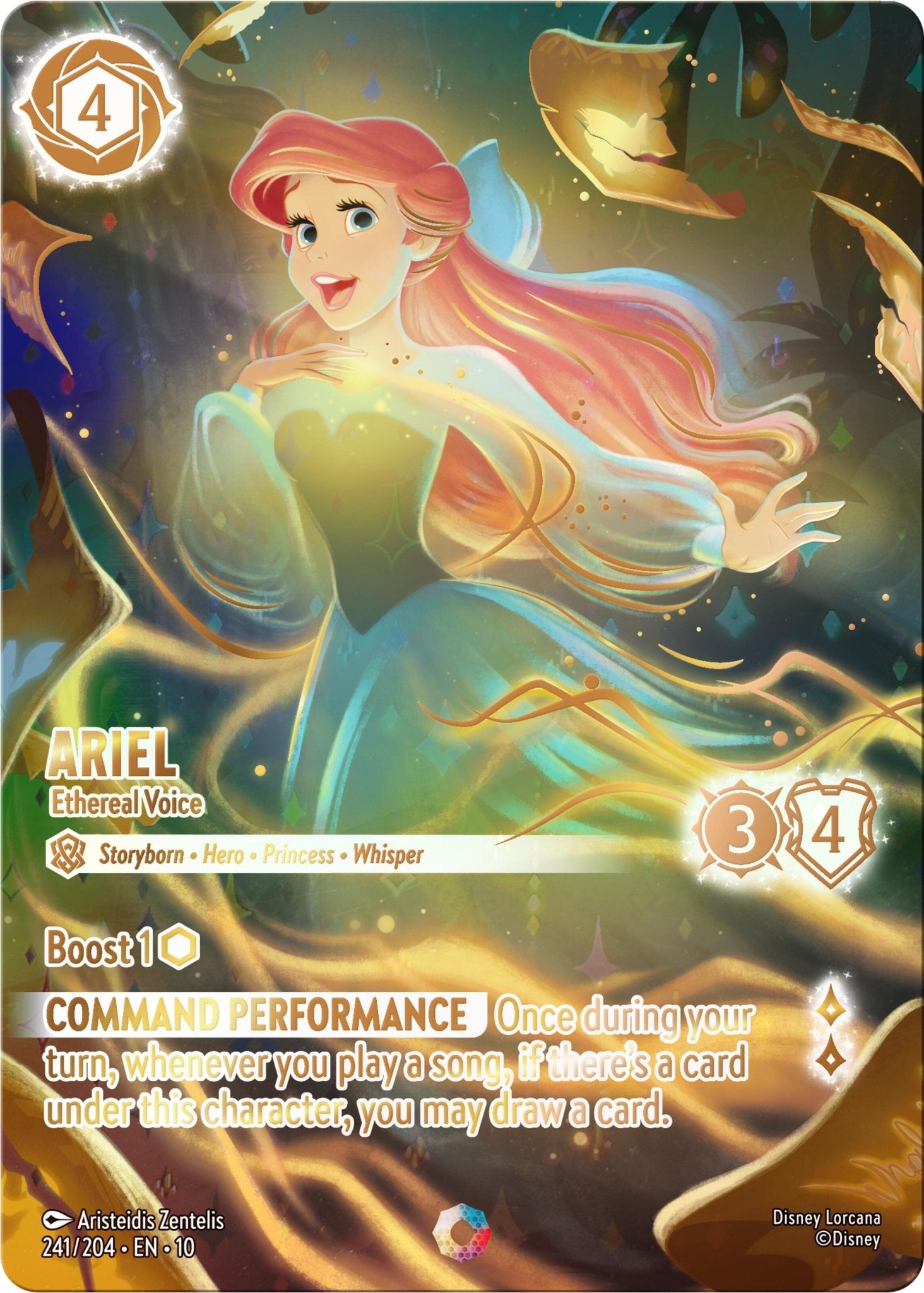 Ariel - Ethereal Voice (Iconic) (241/204) [Whispers in the Well] - Card Brawlers