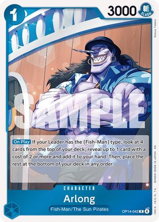 Arlong (OP14-042) - The Azure Sea's Seven Foil - Card Brawlers