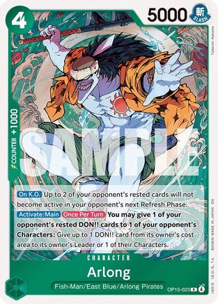 Arlong (OP15-023) - Adventure on Kami's Island Foil - Card Brawlers