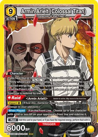 Armin Arlelt (Colossal Titan) (013) (UEX07BT/AOT-2-013) - UEX07BT Attack on Titan Vol 2 Foil - Card Brawlers