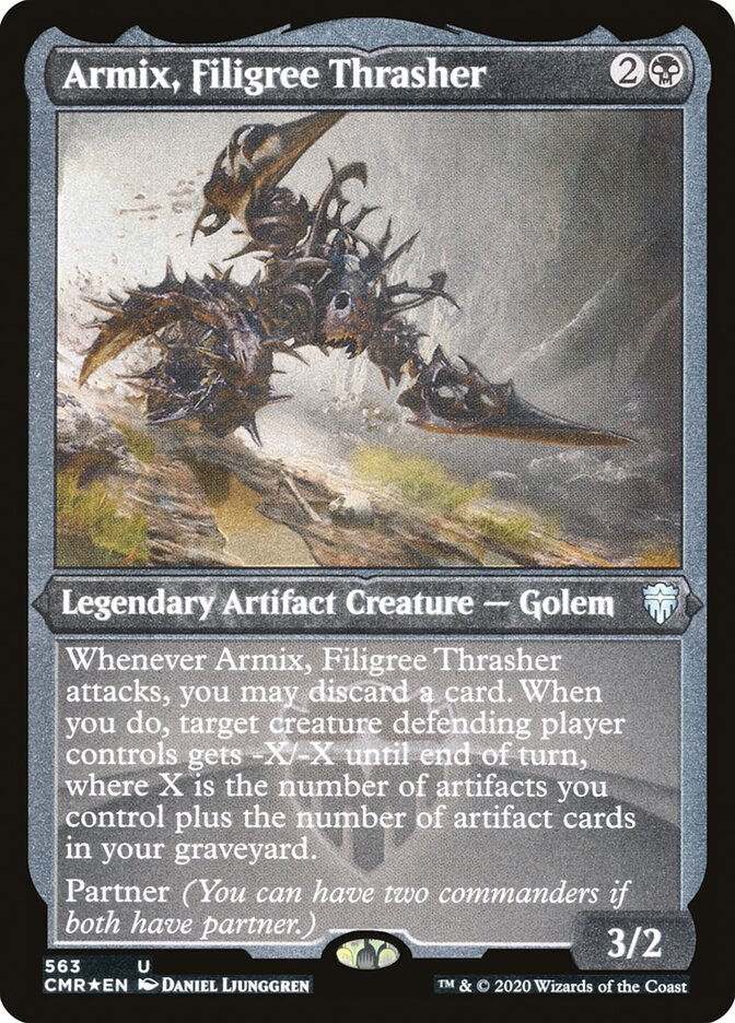 Armix, Filigree Thrasher (Etched) [Commander Legends] - Card Brawlers
