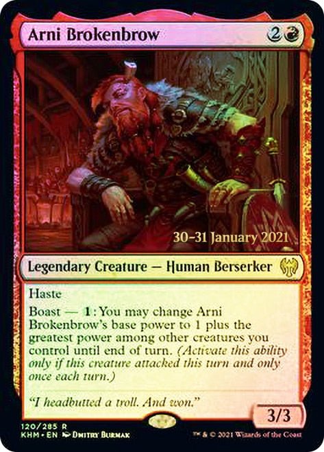 Arni Brokenbrow [Kaldheim Prerelease Promos] - Card Brawlers