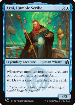 Arni, Humble Scribe (FRA-211) - Reality Fracture Foil - Card Brawlers