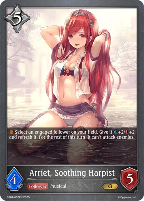 Arriet, Soothing Harpist (SP01 - 052EN) [Seaside Memories] - Card Brawlers