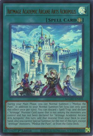 Artmage Academic Arcane Arts Acropolis (MAMO-EN101) - Magnificent Monsters 1st Edition - Card Brawlers