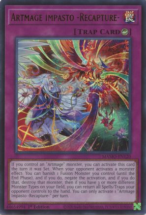 Artmage Impasto -Recapture- (MAMO-EN120) - Magnificent Monsters 1st Edition - Card Brawlers