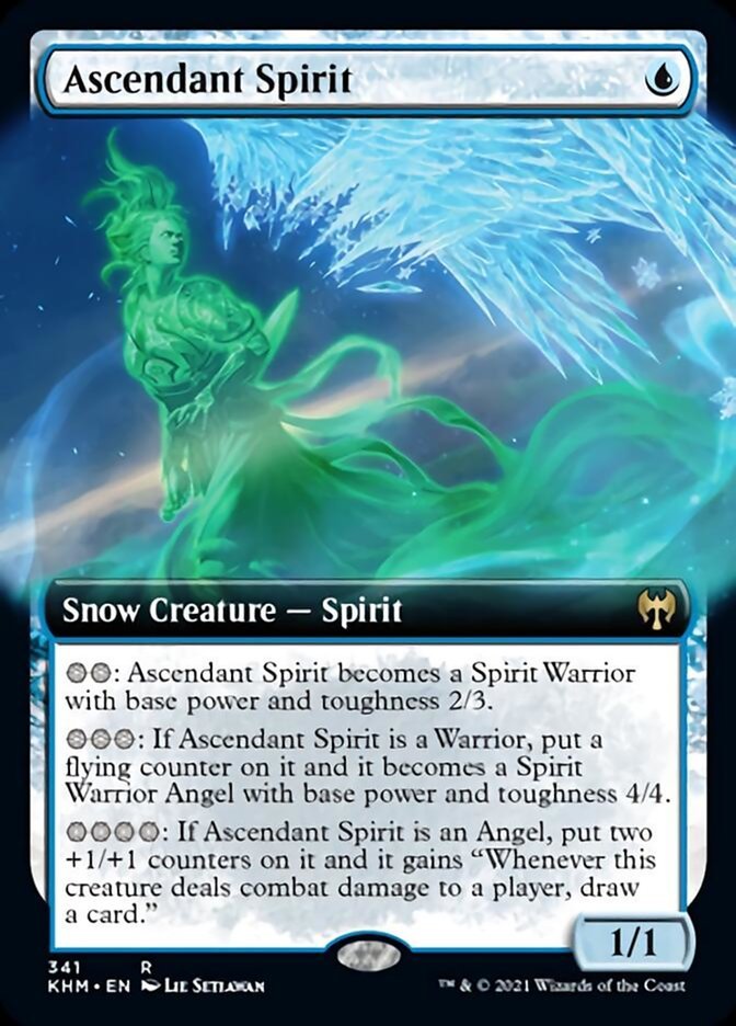 Ascendant Spirit (Extended Art) [Kaldheim] - Card Brawlers