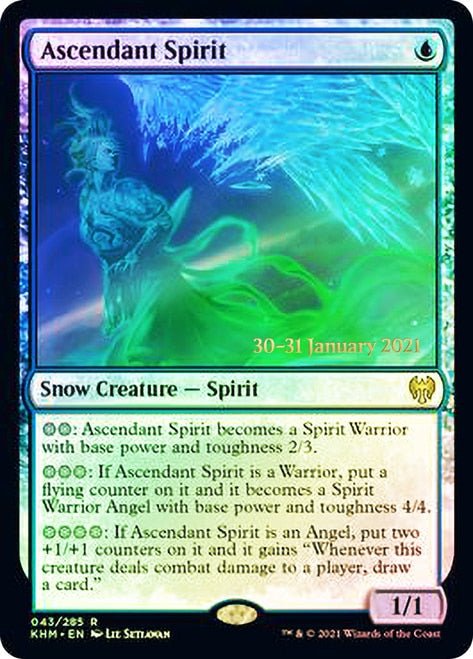 Ascendant Spirit [Kaldheim Prerelease Promos] - Card Brawlers