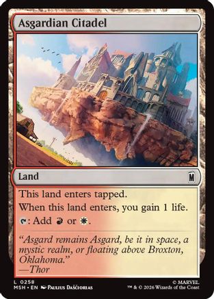 Asgardian Citadel (MSH-258) - Marvel Super Heroes - Card Brawlers