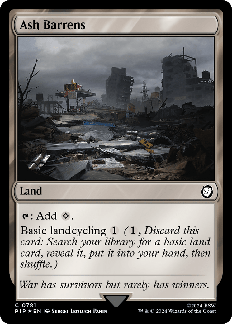 Ash Barrens (Surge Foil) [Fallout] - Card Brawlers