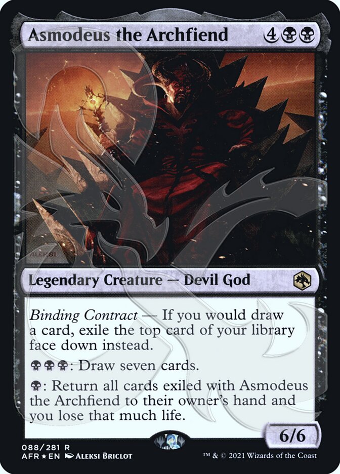 Asmodeus the Archfiend (Ampersand Promo) [Dungeons & Dragons: Adventures in the Forgotten Realms Promos] - Card Brawlers