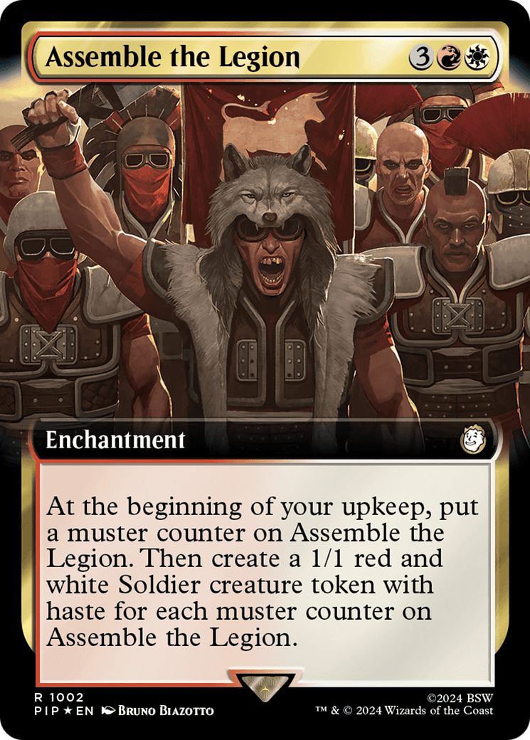 Assemble the Legion (Extended Art) (Surge Foil) [Fallout] - Card Brawlers