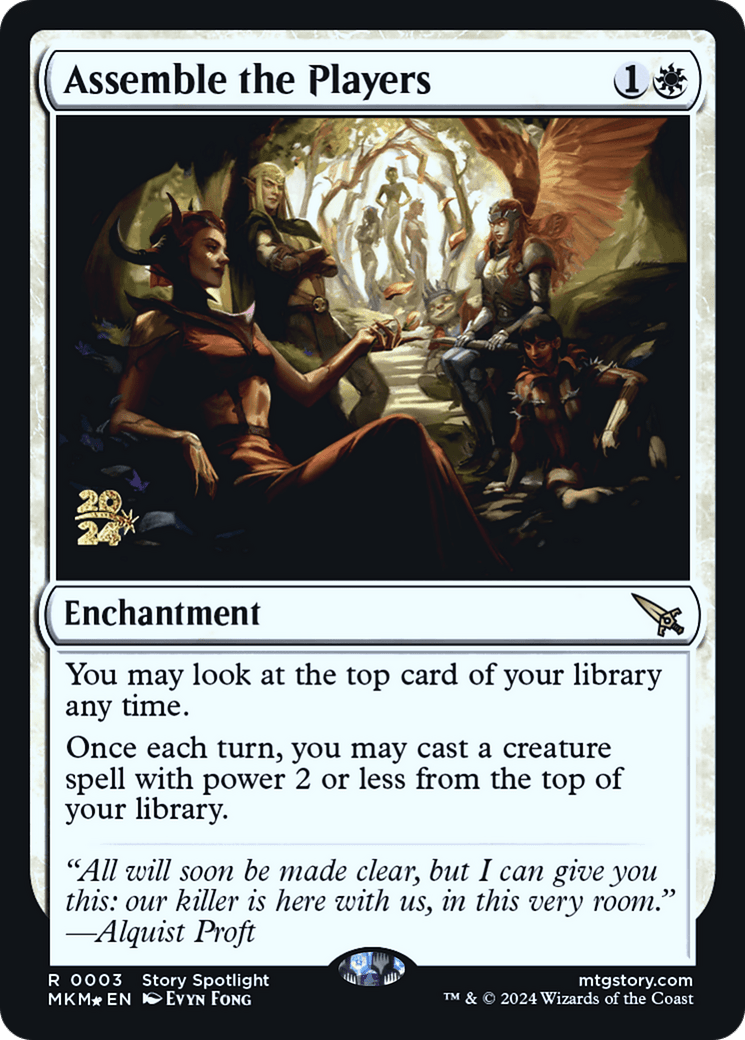 Assemble the Players [Murders at Karlov Manor Prerelease Promos] - Card Brawlers
