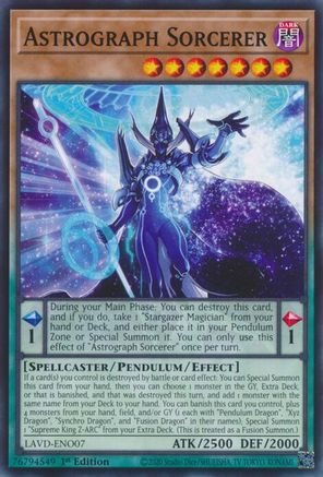 Astrograph Sorcerer (LAVD-ENO07) - Legendary Arc-V Decks 1st Edition - Card Brawlers