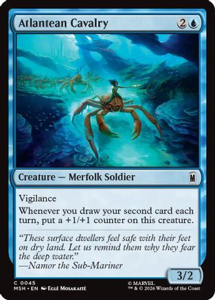 Atlantean Cavalry (MSH-045) - Marvel Super Heroes - Card Brawlers