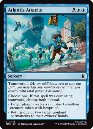 Atlantis Attacks (MSH-046) - Marvel Super Heroes - Card Brawlers