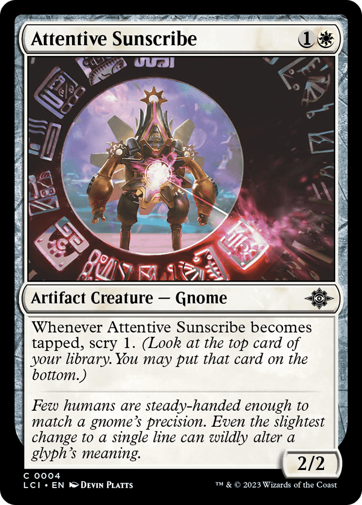 Attentive Sunscribe [The Lost Caverns of Ixalan] - Card Brawlers